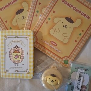Pompompurin Stationery and Comb Set Bundle Lot